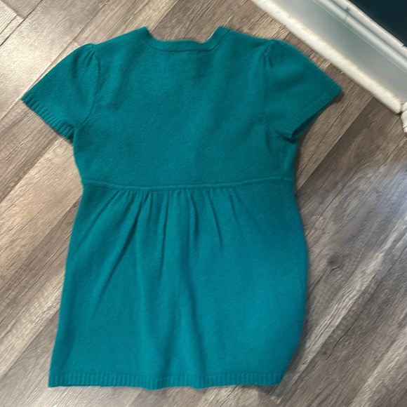 Style and Co- Teal Short Sleeve Cardigan - Picture 3 of 3